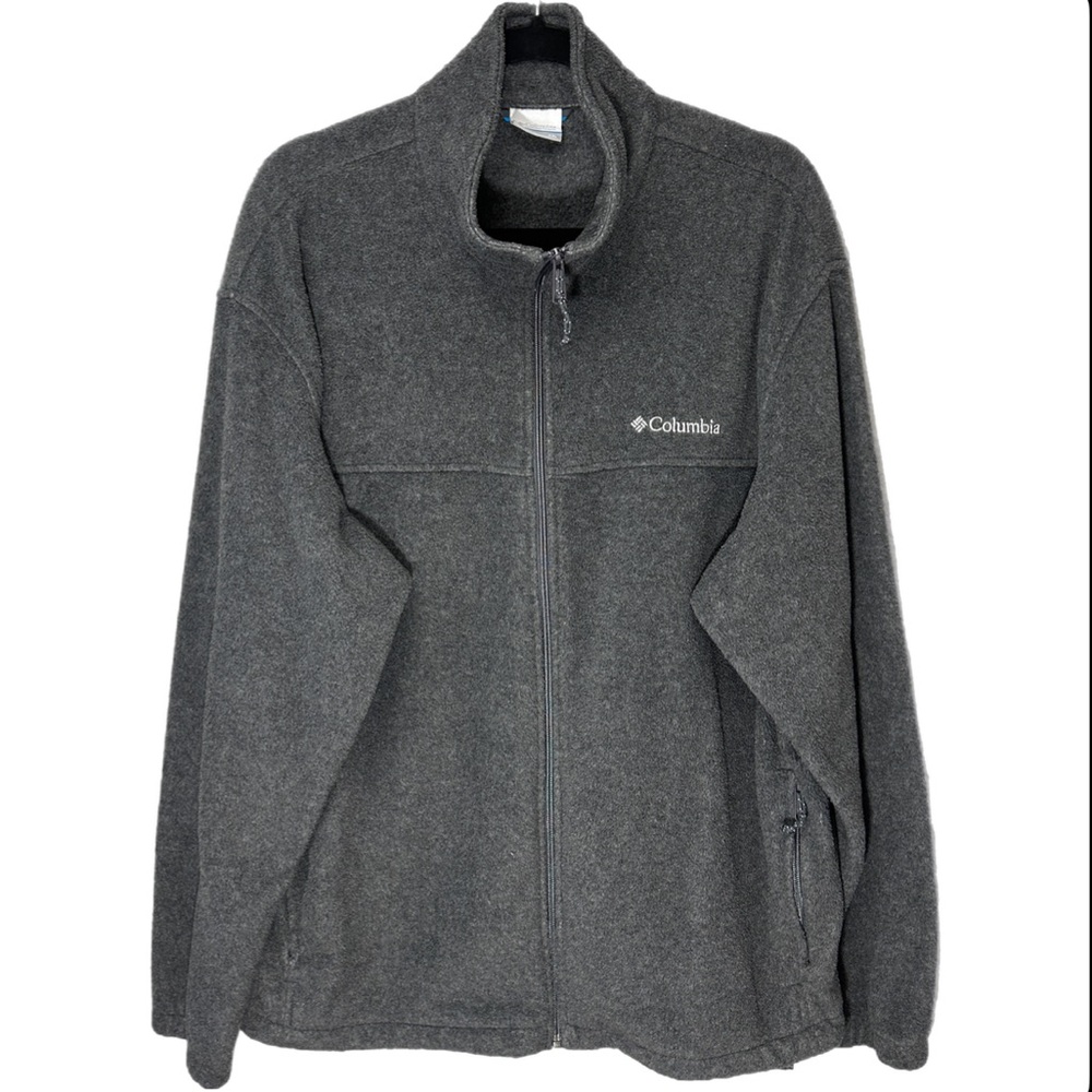 Columbia Men’s Grey Fleece Full Zip Sweater